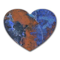 Grunge Colorful Abstract Texture Print Heart Mousepads by dflcprintsclothing