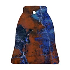 Grunge Colorful Abstract Texture Print Ornament (Bell)