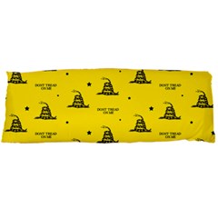 Gadsden Flag Don t Tread On Me Yellow And Black Pattern With American Stars Body Pillow Case Dakimakura (two Sides)