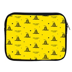 Gadsden Flag Don t Tread On Me Yellow And Black Pattern With American Stars Apple Ipad 2/3/4 Zipper Cases by snek