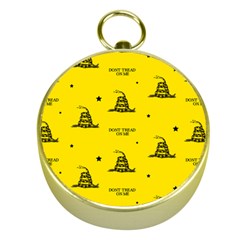 Gadsden Flag Don t Tread On Me Yellow And Black Pattern With American Stars Gold Compasses