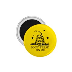 Gadsden Flag Don t Tread On Me Yellow And Black Pattern With American Stars 1 75  Magnets by snek