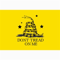 Gadsden Flag Don t Tread On Me Yellow And Black Pattern With American Stars Canvas 24  X 36 