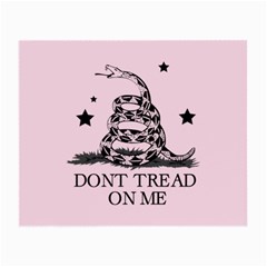 Gadsden Flag Don t Tread On Me Light Pink And Black Pattern With American Stars Small Glasses Cloth