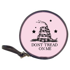 Gadsden Flag Don t Tread On Me Light Pink And Black Pattern With American Stars Classic 20-cd Wallets by snek