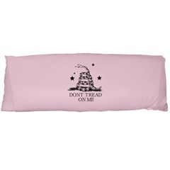 Gadsden Flag Don t Tread On Me Light Pink And Black Pattern With American Stars Body Pillow Case (dakimakura)