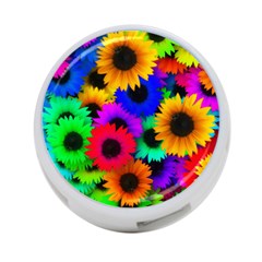 Colorful Sunflowers                                                   4-port Usb Hub (one Side) by LalyLauraFLM
