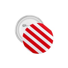 Candy Cane Red White Line Stripes Pattern Peppermint Christmas Delicious Design 1 75  Buttons by genx