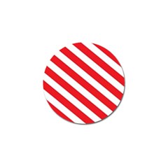 Candy Cane Red White Line Stripes Pattern Peppermint Christmas Delicious Design Golf Ball Marker (10 Pack) by genx