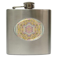 Temple Of Wood With A Touch Of Japan Hip Flask (6 Oz) by pepitasart