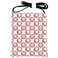 Peppermint Candy Dots Shoulder Sling Bag by bloomingvinedesign
