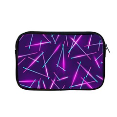 Retrowave Aesthetic Vaporwave Retro Memphis Pattern 80s Design Geometric Shapes Futurist Purple Pink Blue Neon Light Apple Macbook Pro 13  Zipper Case by genx