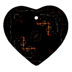 Abstract Animated Ornament Background Fractal Art Ornament (Heart)