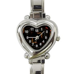 Abstract Animated Ornament Background Fractal Art Heart Italian Charm Watch