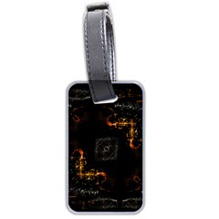 Abstract Animated Ornament Background Fractal Art Luggage Tag (two sides)