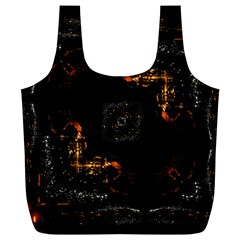 Abstract Animated Ornament Background Fractal Art Full Print Recycle Bag (XL)