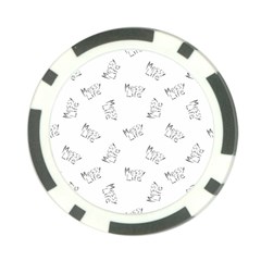 Messy Life Phrase Motif Typographic Pattern Poker Chip Card Guard (10 Pack) by dflcprintsclothing