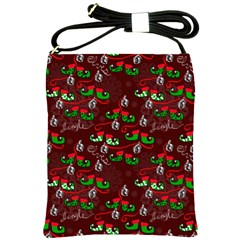 Elves Jingle Shoulder Sling Bag by bloomingvinedesign