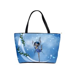 Little Fairy Dancing On The Moon Classic Shoulder Handbag by FantasyWorld7