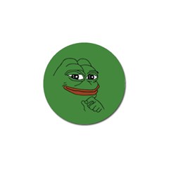 Pepe The Frog Smug Face With Smile And Hand On Chin Meme Kekistan All Over Print Green Golf Ball Marker (4 Pack) by snek