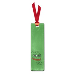 Pepe The Frog Smug Face With Smile And Hand On Chin Meme Kekistan All Over Print Green Small Book Marks by snek