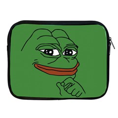 Pepe The Frog Smug Face With Smile And Hand On Chin Meme Kekistan All Over Print Green Apple Ipad 2/3/4 Zipper Cases by snek