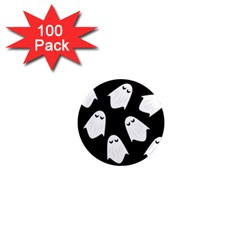 Ghost Halloween Pattern 1  Mini Magnets (100 Pack)  by Amaryn4rt