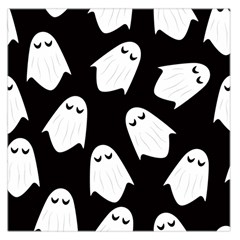 Ghost Halloween Pattern Large Satin Scarf (square) by Amaryn4rt