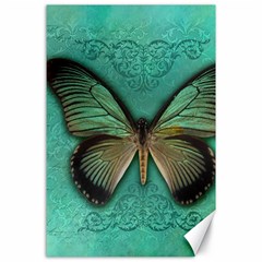 Butterfly Background Vintage Old Grunge Canvas 24  X 36 