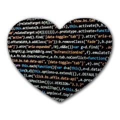 Close Up Code Coding Computer Heart Mousepads by Amaryn4rt