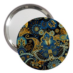 Retro Ethnic Background Pattern Vector 3  Handbag Mirrors