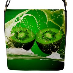 Kiwi Fruit Vitamins Healthy Cut Flap Closure Messenger Bag (S)