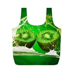 Kiwi Fruit Vitamins Healthy Cut Full Print Recycle Bag (M) Front