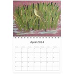 Bird Paintings Wall Calendar 11 x 8.5 (12-Months) Apr 2024