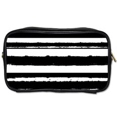 Bandes Abstrait Blanc/noir Toiletries Bag (one Side) by kcreatif