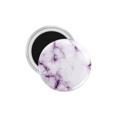 White Marble Violet Purple Veins Accents Texture Printed Floor Background Luxury 1 75  Magnets by genx