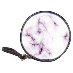 White Marble Violet Purple Veins Accents Texture Printed Floor Background Luxury Classic 20-cd Wallets by genx