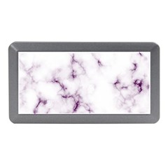 White Marble Violet Purple Veins Accents Texture Printed Floor Background Luxury Memory Card Reader (mini)