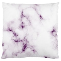 White Marble Violet Purple Veins Accents Texture Printed Floor Background Luxury Standard Flano Cushion Case (two Sides) by genx