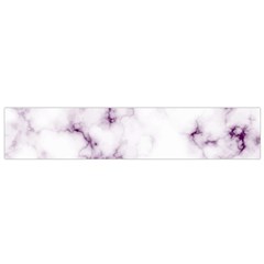 White Marble Violet Purple Veins Accents Texture Printed Floor Background Luxury Small Flano Scarf by genx