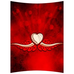 Love, Wonderful Elegant Heart Back Support Cushion by FantasyWorld7