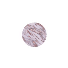 Marble with Metallic Rose Gold intrusions on gray white Stone texture Pastel Pink Background 1  Mini Buttons