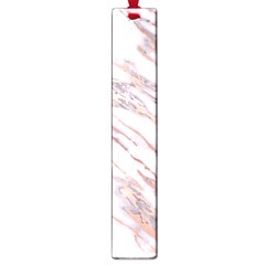 Marble With Metallic Rose Gold Intrusions On Gray White Stone Texture Pastel Pink Background Large Book Marks by genx