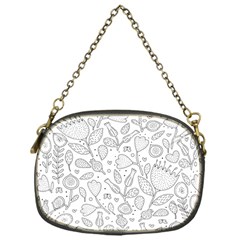 Floral Pattern Chain Purse (one Side) by Valentinaart