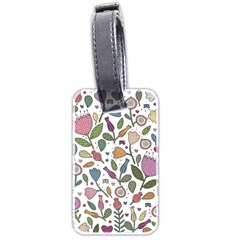 Floral pattern Luggage Tag (two sides)