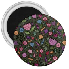 Floral pattern 3  Magnets