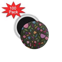 Floral Pattern 1 75  Magnets (100 Pack)  by Valentinaart