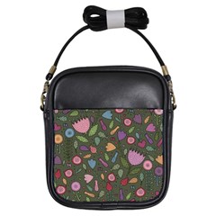 Floral pattern Girls Sling Bag