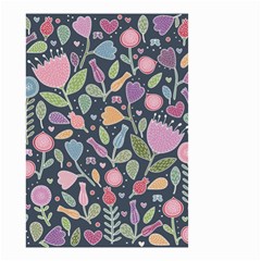 Floral Pattern Small Garden Flag (two Sides) by Valentinaart