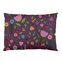 Floral Pattern Pillow Case (two Sides) by Valentinaart